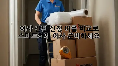 이사 간편 신청: 어플 비교로 스마트하게 이사 준비하세요!